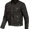 Motorradjacken Merlin Millington D3O Wachsjacke schwarz