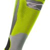 Alpinestars MX Plus-1 Motocross Socken grau/gelb Motorrad Unterwäsche