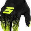 Shot Drift Edge Handschuhe schwarz/gelb Motorradhandschuhe