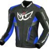 Berik Air-B Lederjacke schwarz/blau Motorradjacken