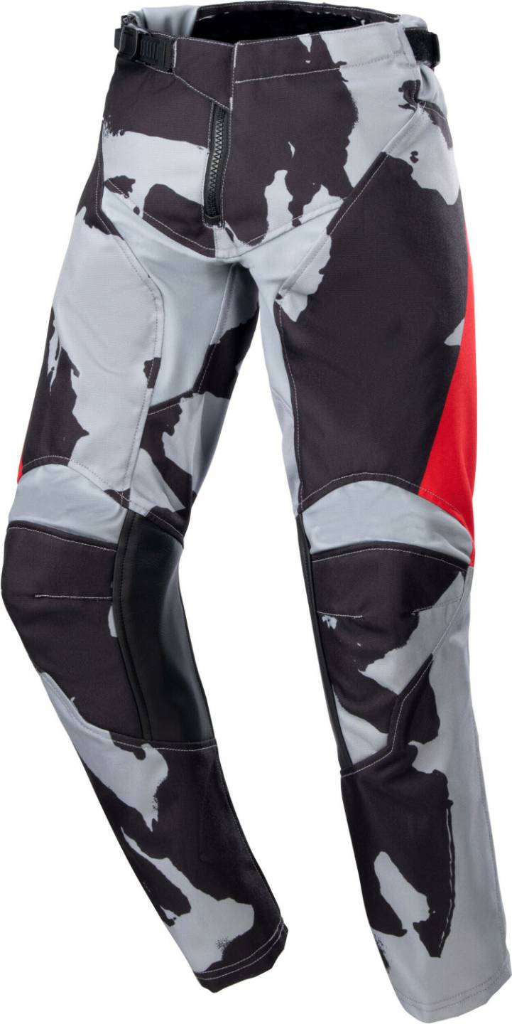 Motorradhosen Alpinestars Racer Tactical Junior Pantsgrey/black/red