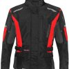 Motorradjacken Germot Aron Junior Jackeschwarz/rot