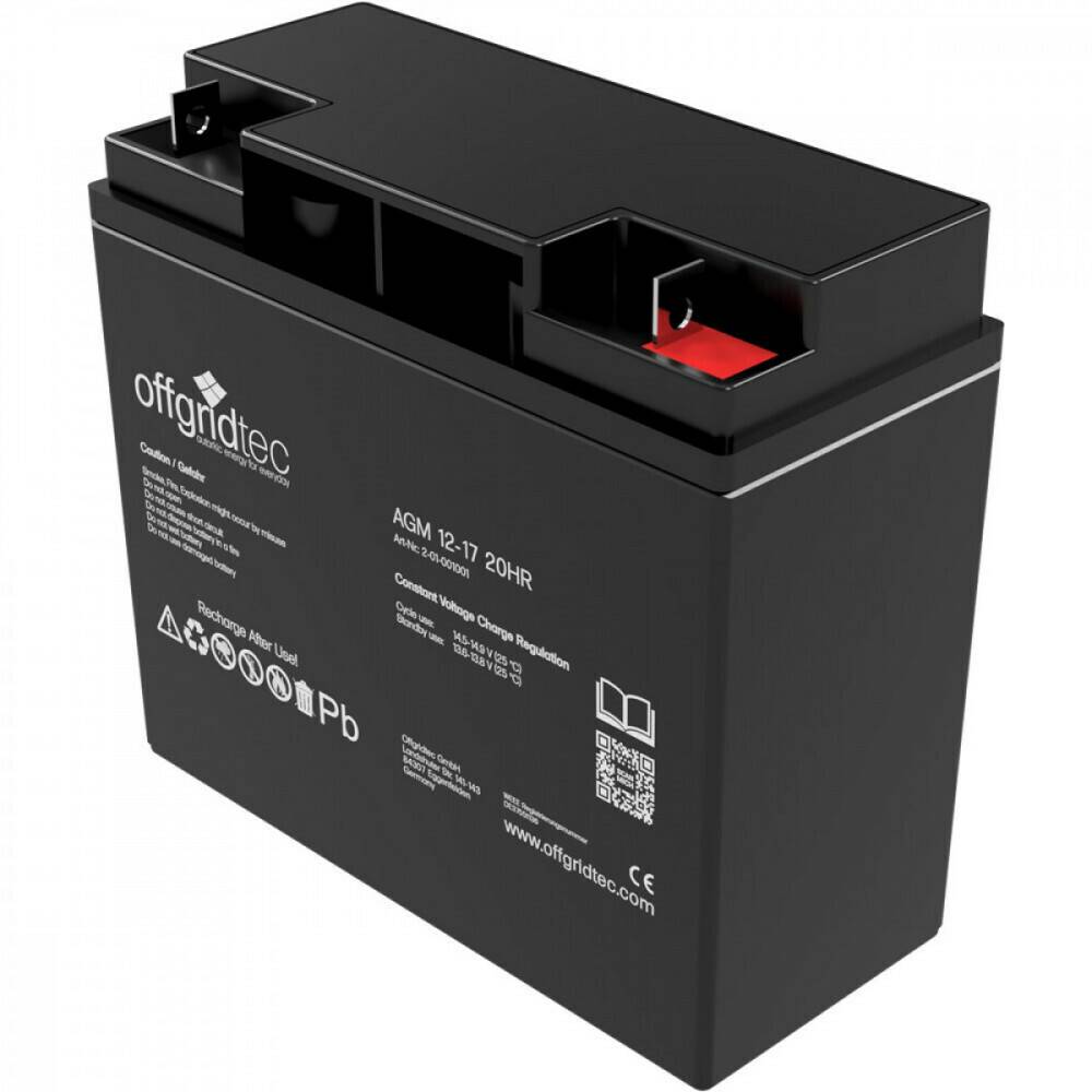 Autobatterien Offgridtec 2-01-001001 12V 17Ah