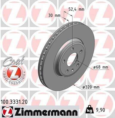 Zimmermann 100.3331.20 Auto-Bremsanlagen