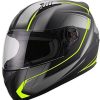 Motorradhelme RALLOX 708 schwarz/neon gelb