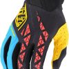 Troy Lee Designs SE Pro Motocross Handschuhe schwarz/gelb Motorradhandschuhe