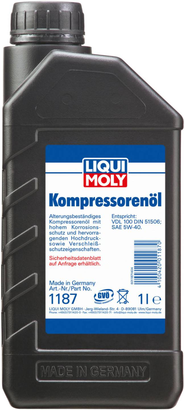 LIQUI MOLY 1187 Kompressorenöl (1 l) Betriebs- & Wartungsstoffe