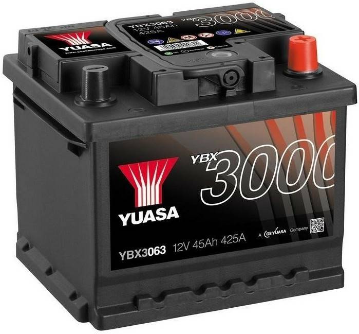 Yuasa 12v 45AH 425A YBX3063 Autobatterien