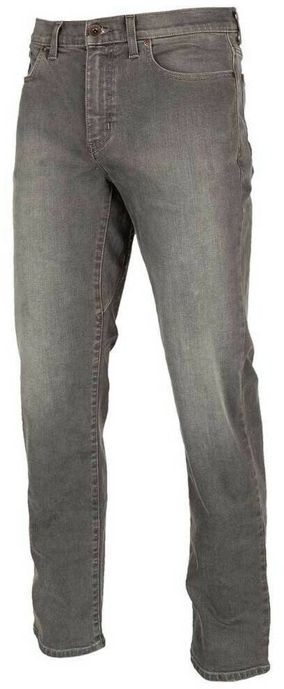 Klim Unlimited Straight Stretch Denim Long Hose Grau Motorradhosen