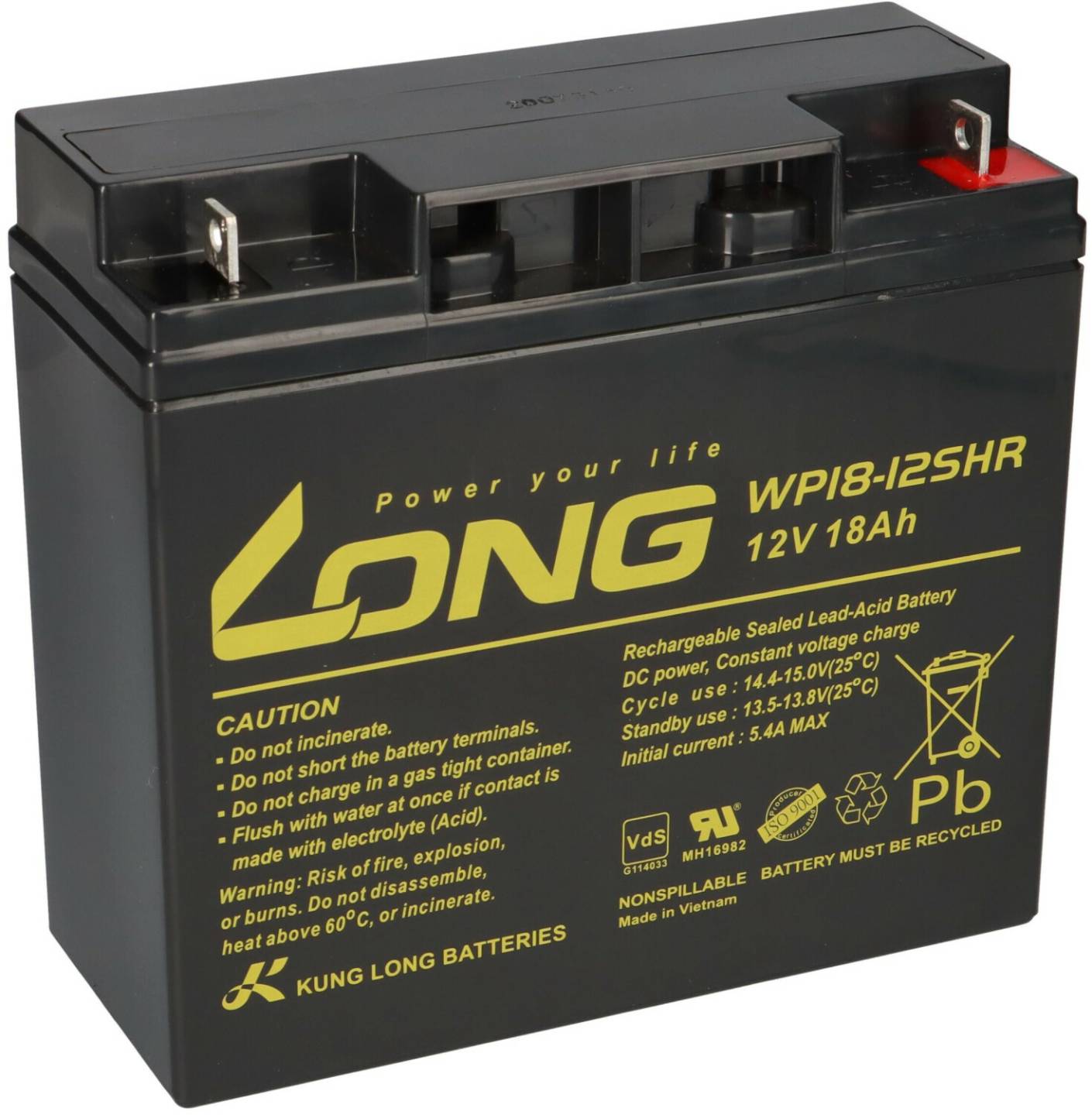 WP18-125HR Autobatterien